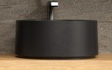Aquatica Solace B Blck Round Stone Bathroom Vessel Sink (2 1)